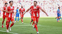 Bayern Vs PSG Preview, UEFA Champions League: H2H, Lineups, Live Streaming â All You Need To Know | Photo: AP/Harry Langer : Bayern's Leon Goretzka celebrates scoring their side's second goal of the game during a German Bundesliga soccer match between Bayern Munich and 1. FC Heidenheim in Munich, Germany, Saturday, May 2, 2026.