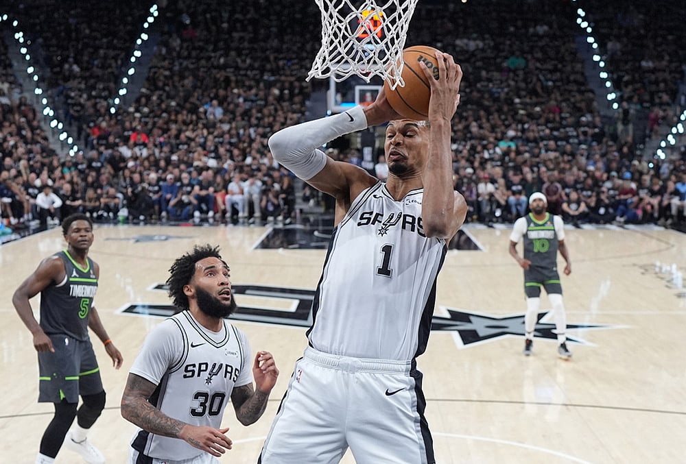 San Antonio Spurs vs Minnesota Timberwolves NBA basketball-Victor Wembanyama