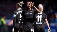 Women’s Super League 2025-26: Man City Crowned Champions To End Chelsea’s Six-Year Reign | Photo: AP/Andrew Matthews : Manchester City's Kerolin celebrates scoring during the Women's Super League soccer match between Brighton and Hove Albion and Manchester City in Crawley, England, Saturday April 25, 2026.