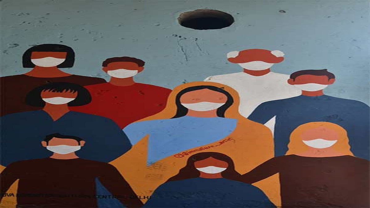 Artworks On Civic School Walls To Promote Cleanliness, Azadi Ka Amrit Mahotsav