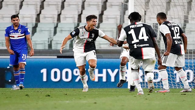 Cristiano Ronaldo Scores To Seal Serie A Title For Juventus
