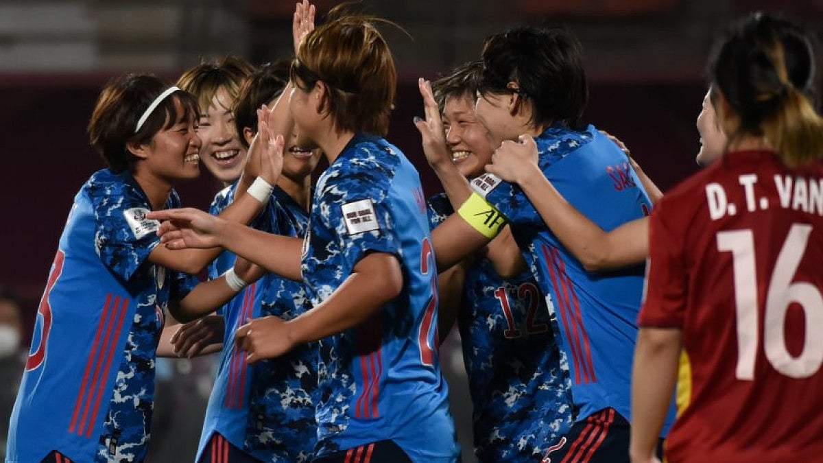 Japan ease past Vietnam on Monday to enter quarter-finals of AFC Women's Asian Cup 2022.