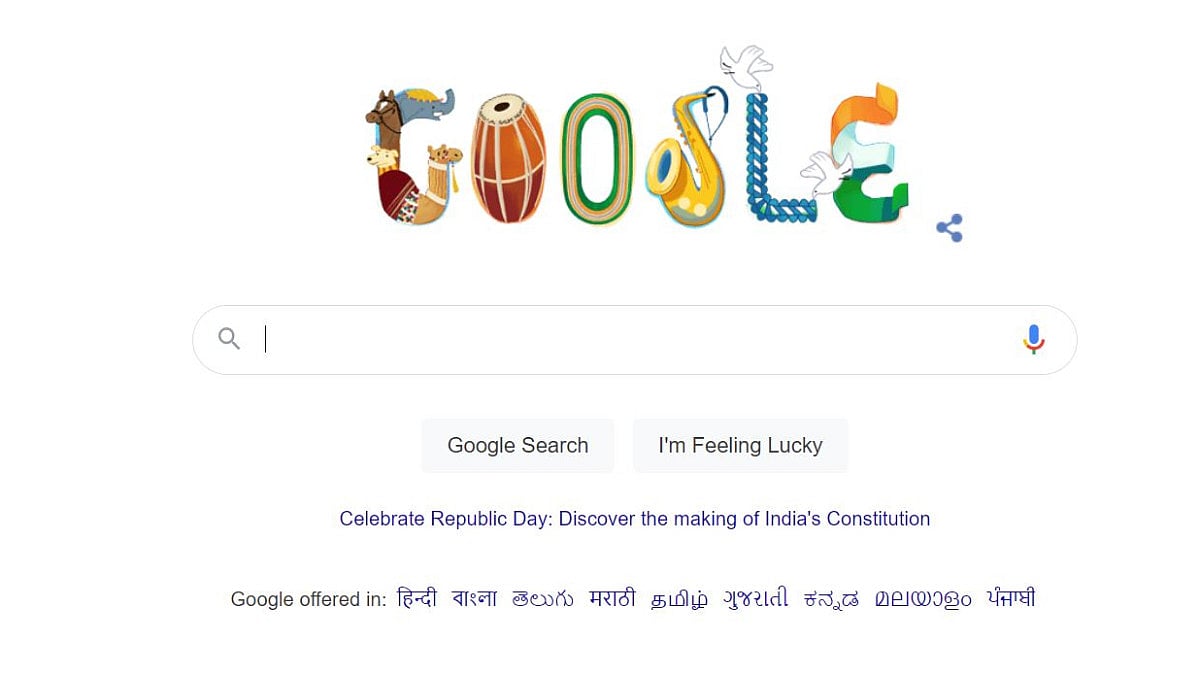 Google Doodle on 73rd Republic Day