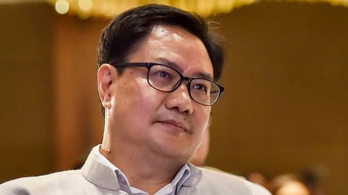 Union Minister Kiren Rijuji.