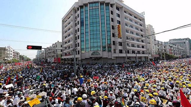 Myanmar: Police Arrests Many As Civilians Protest Against Military Rule