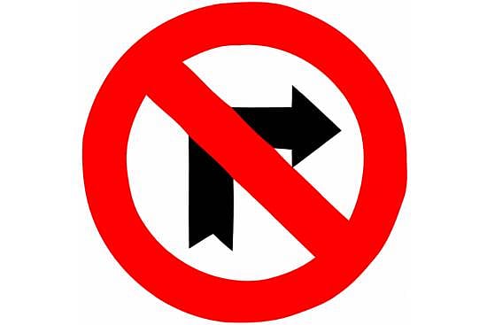 No Right Turn