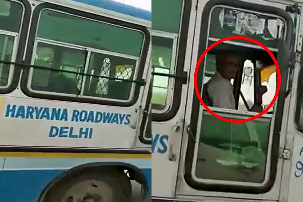 Haryana Roadways Suspends Driver After He Was Caught Smoking Hookah While Driving