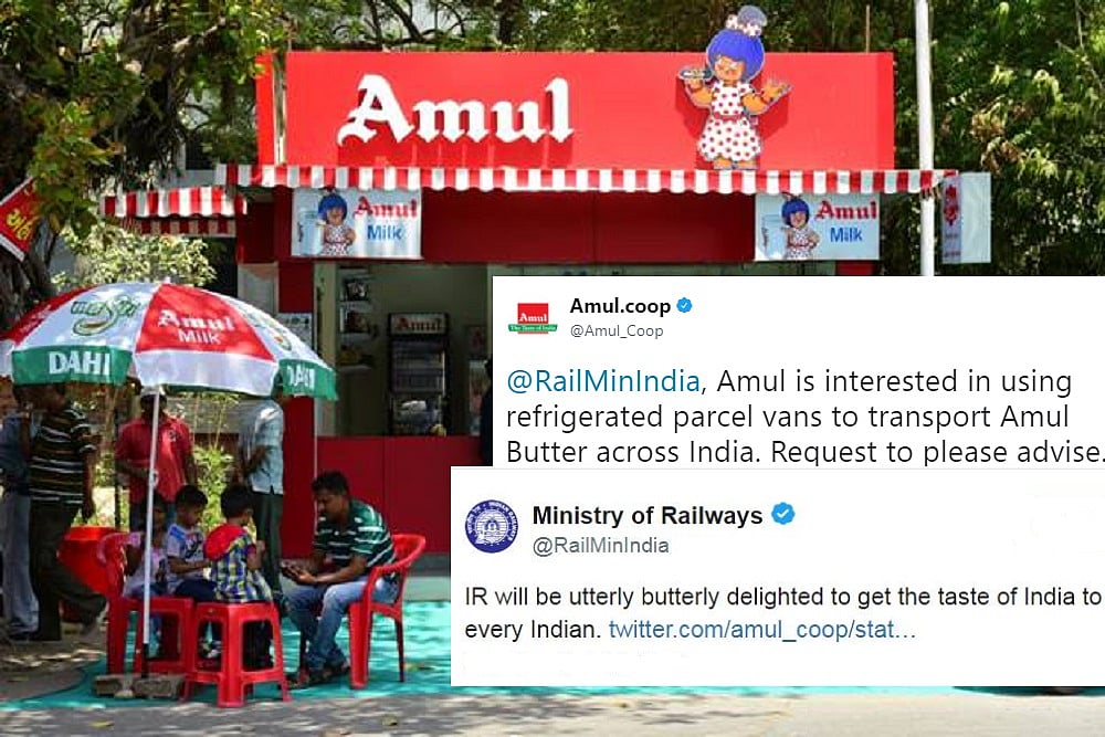 How Amul And Railways Struck A Butter-Smooth Business Deal On Twitter