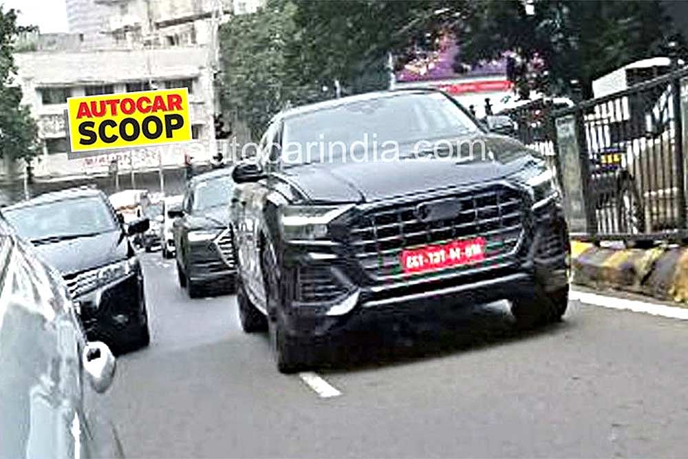 Upcoming Audi Q8 Spied In India