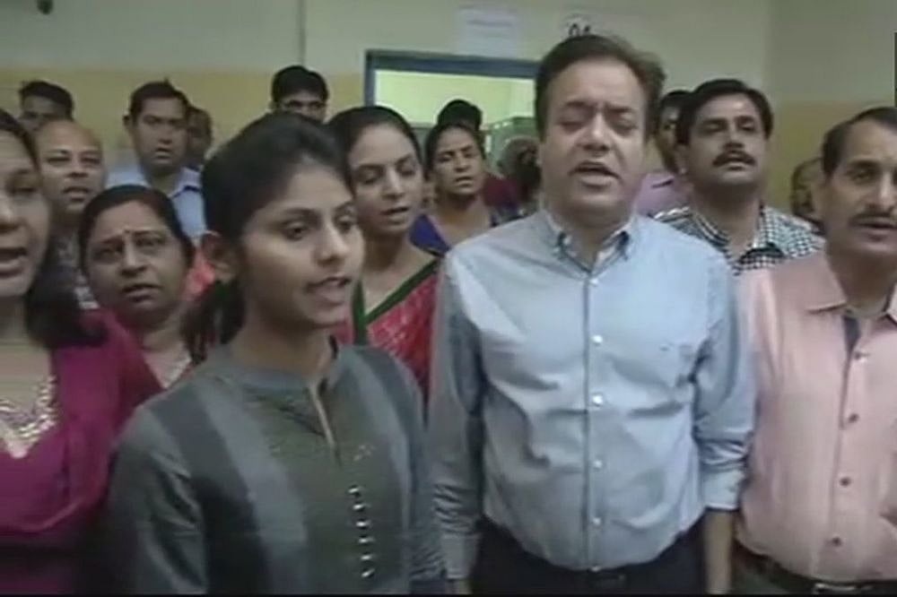 Compulsory For Jaipur Municipal Corporation Staff To Begin Day With National Anthem, End With Vande Mataram