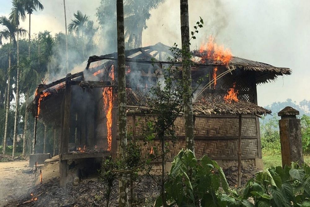 Rohingya Militants Started Setting Houses On Fire In Rakhine, Alleges Myanmar Army
