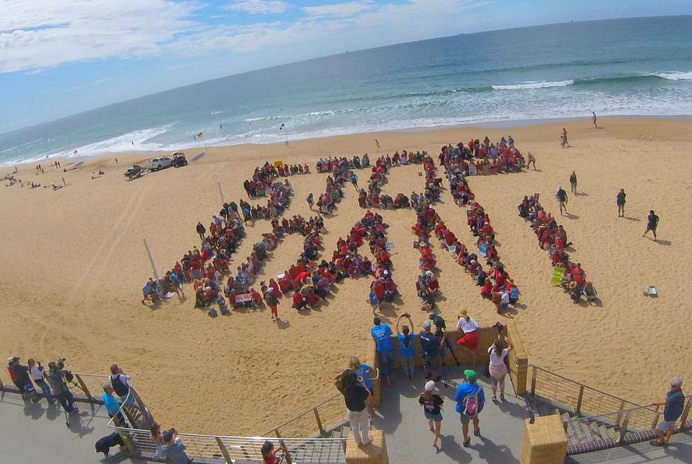 Australians Come Out In Large Numbers To Protest Adani's Proposed Carmichael Coal Mine