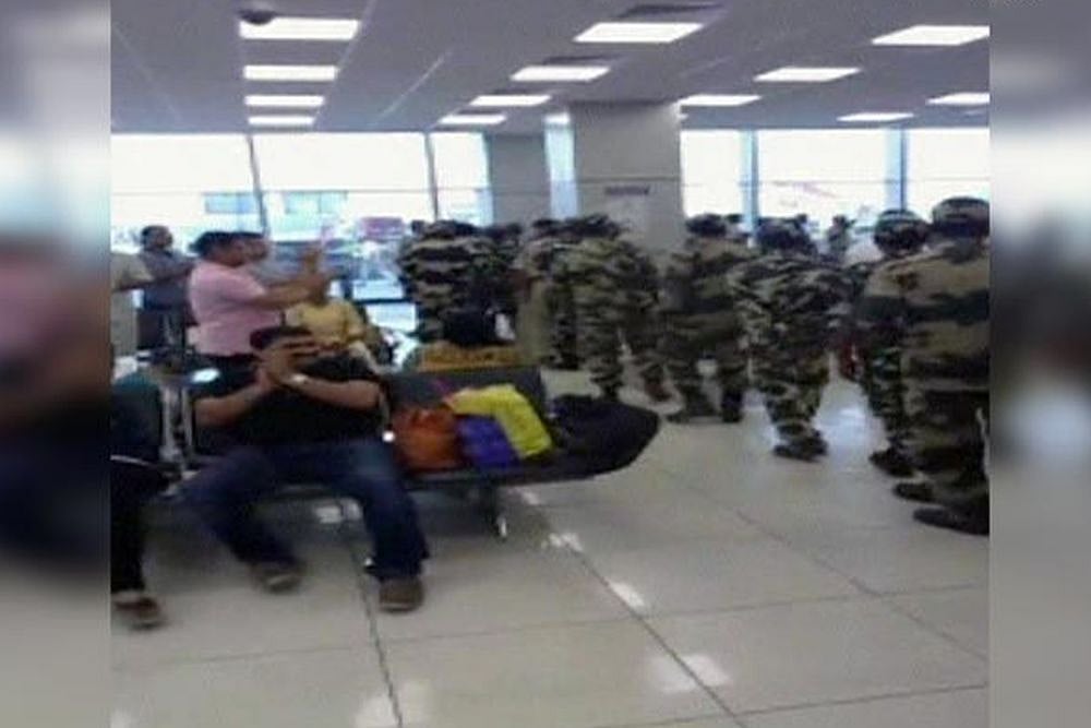 Watch: Passengers At Jammu Airport Greet CRPF Personnel With Applause