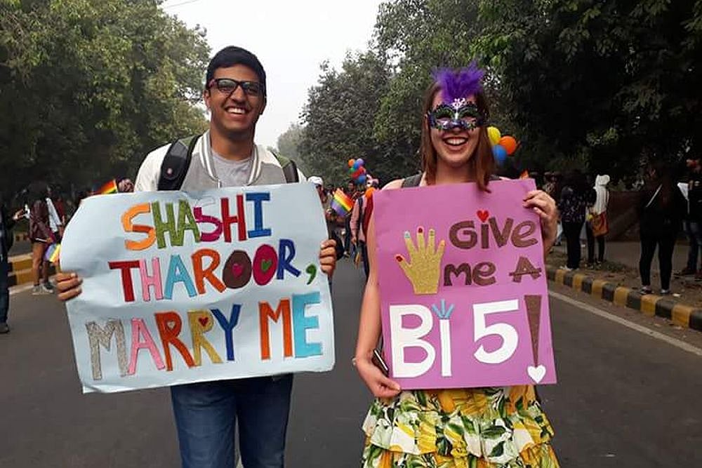 At Delhi Pride Parade, Shashi Tharoor Receives A Marriage Proposal. Here's How He Responded