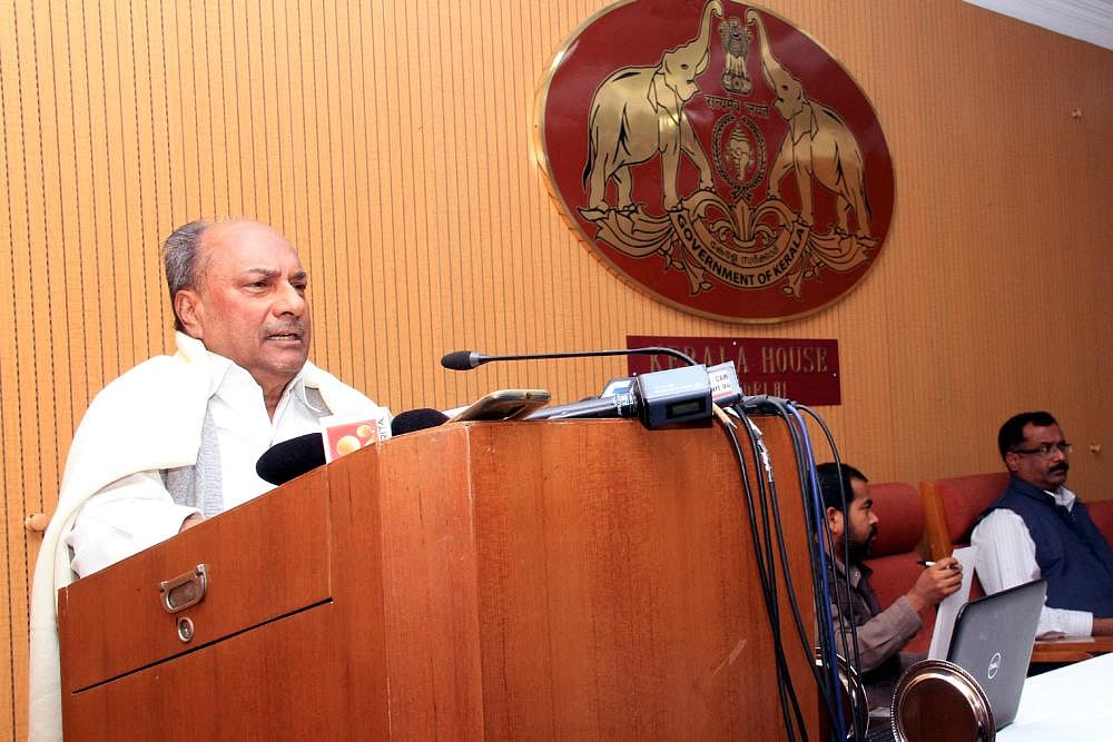 Congress leader AK Antony