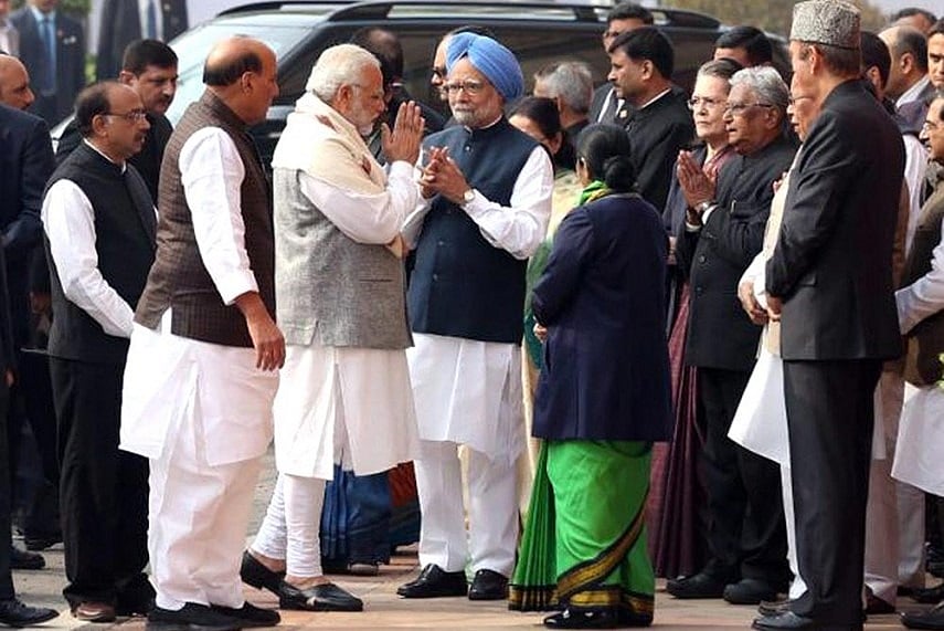 After Bitter Slugfest, PM Modi, Manmohan Singh Come Together To Pay Tribute To Parliament Attack Martyrs