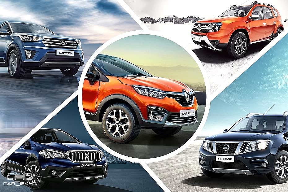 November 2017 Sales Comparison - Creta vs Duster vs Captur vs Terrano vs S-Cross