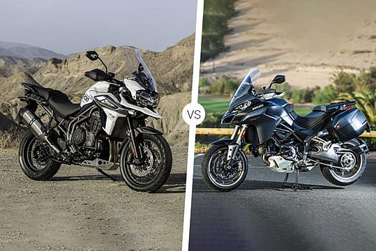 Ducati Multistrada 1260S Vs Triumph Tiger 1200 XRt Spec Comparison