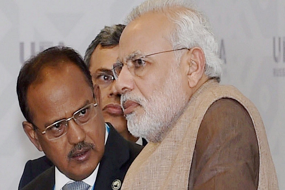 PTI : Ajit Doval and PM Modi |
