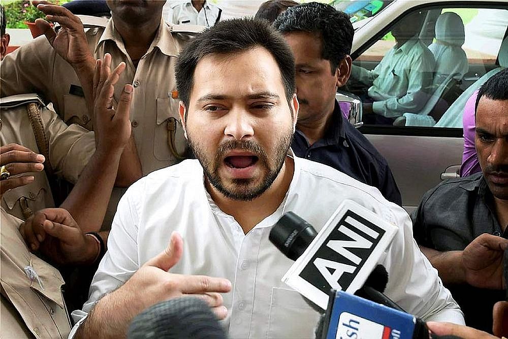 Tejashwi Yadav arrives at the ED office for questioning