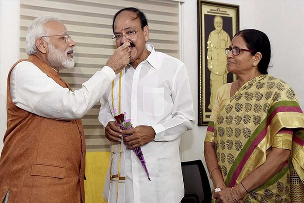 Venkaiah Naidu Takes Oath As 13th Vice President Of India