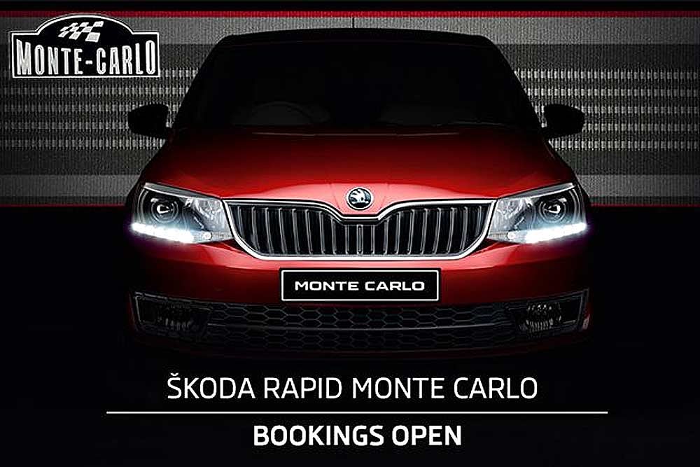 Bookings Open: Skoda Rapid Monte Carlo And Octavia RS