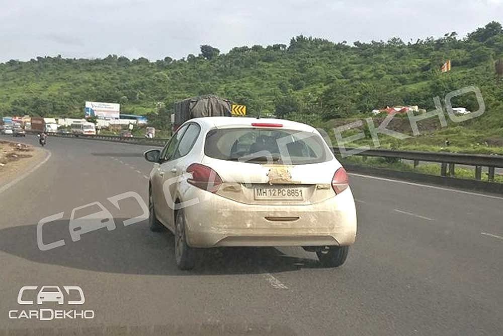Peugeot 208 Spied Testing In India