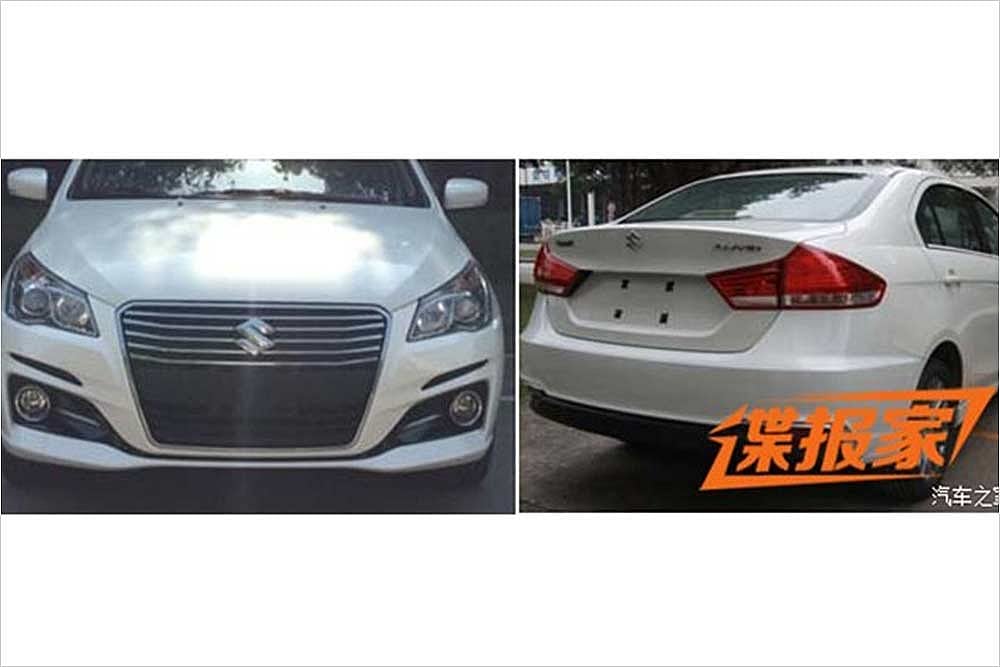 Maruti Suzuki Ciaz Facelift Spied Undisguised