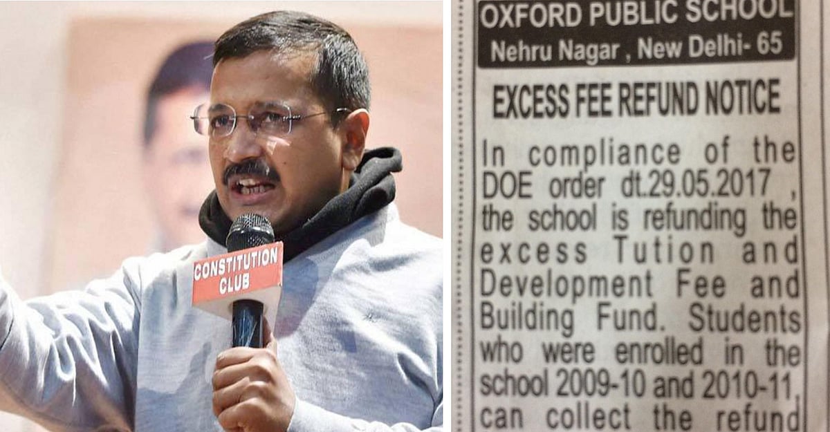 After Kejriwal’s Takeover Threat, Delhi Schools Grudgingly Ask Parents To Come And Take Extra-Fee Refunds