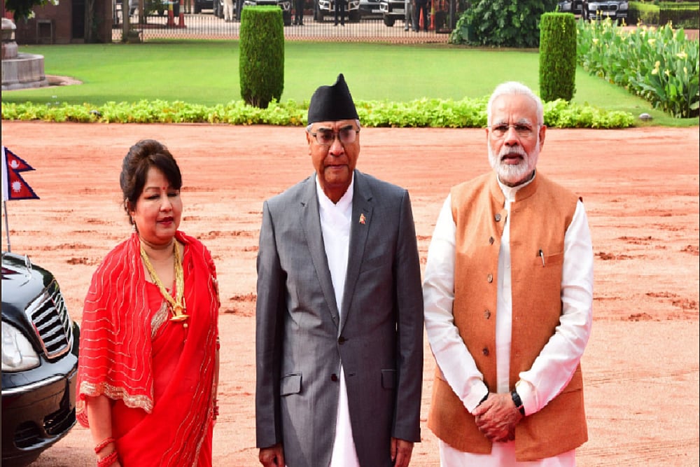 Nepal's PM Deuba Accorded Ceremonial Welcome At Rashtrapati Bhawan Ahead Of 'Extensive Talks' With PM Modi