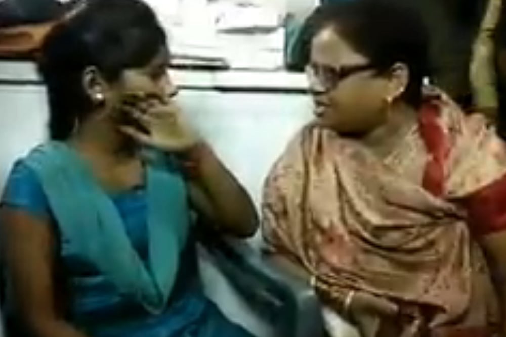 Watch: In Yogi's UP, BJP Mahila Morcha President Assaults Girl For Having An Affair With Muslim, Man Booked