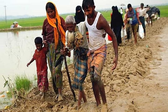 Dozens Of Bullet Ridden Rohingya Refugees Arrive For Bangladesh For Treatment