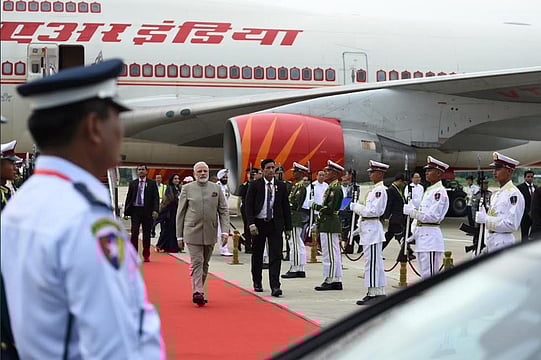 PM Modi Arrives In Myanmar For First Bilateral Visit
