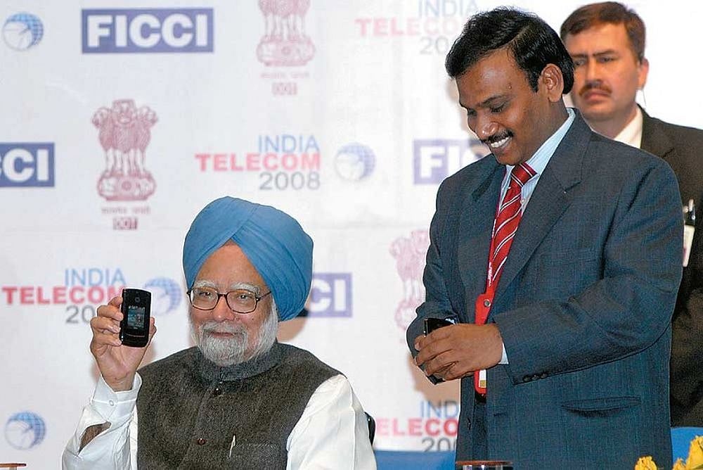'2G Saga Unfolds', In A Tell-All Book, Former Telecom Minister A Raja Questions 'Palpable Silence' Of Manmohan Singh On 2G Policy