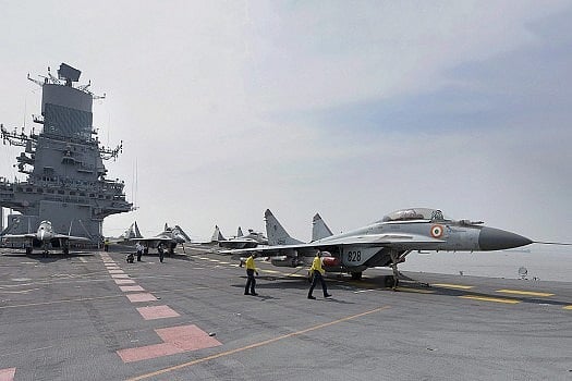 Navy's MiG 29K Skids Off The Runway, Catches Fire At Goa Naval Base, Pilot Ejects Safely