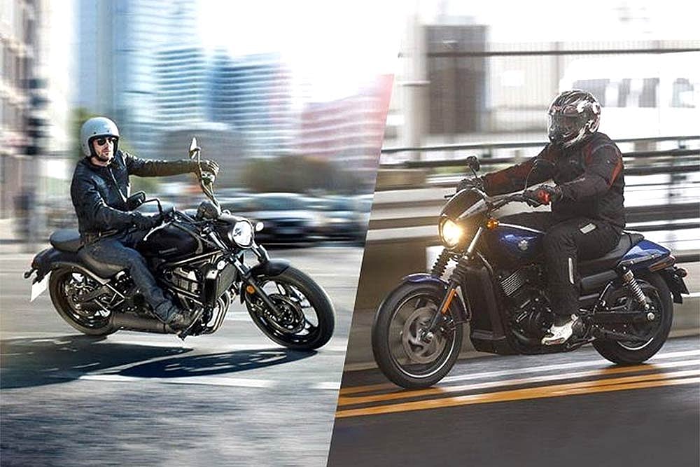 Kawasaki Vulcan S vs Harley-Davidson Street 750 Spec Comparo