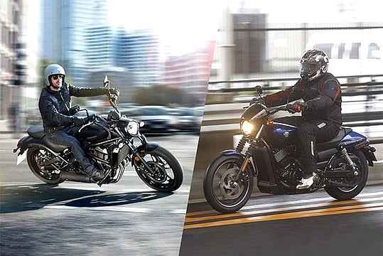 Kawasaki Vulcan S vs Harley-Davidson Street 750 Spec Comparo