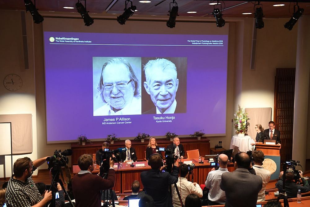 Nobel Medicine Prize Awarded To US, Japanese Pair For Cancer Therapy