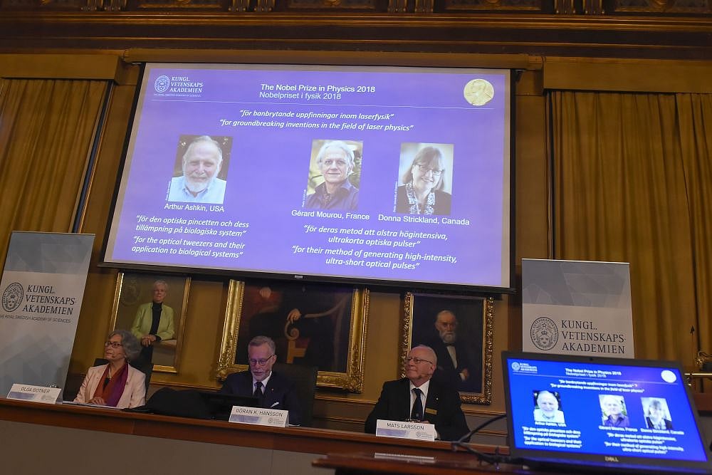 Three Scientists, Including Woman, Win Nobel Prize For Physics