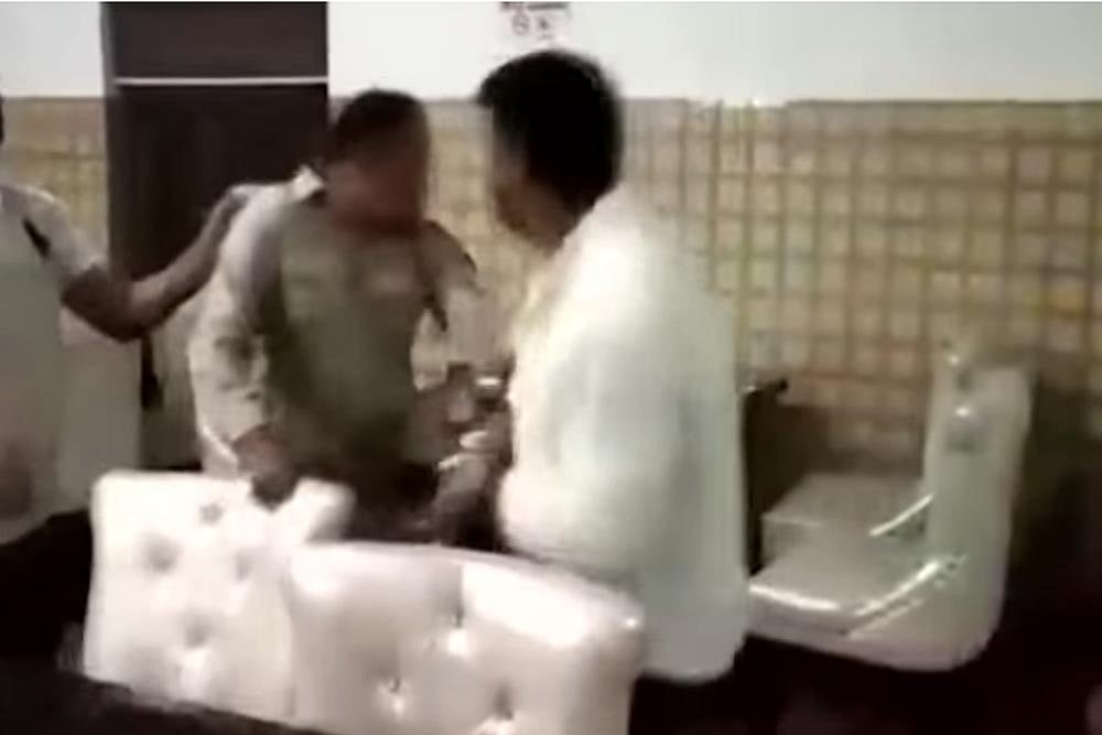 Caught On Camera: BJP Councilor Thrashes Police SI, Arrested