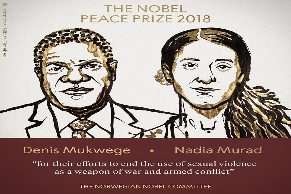 Denis Mukwege And Nadia Murad Awarded 2018 Nobel Peace Prize
