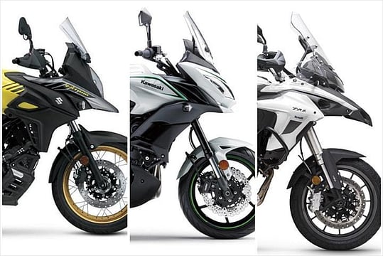 Suzuki V-Strom 650XT vs Kawasaki Versys 650 vs Benelli TRK 502: Spec Comparison