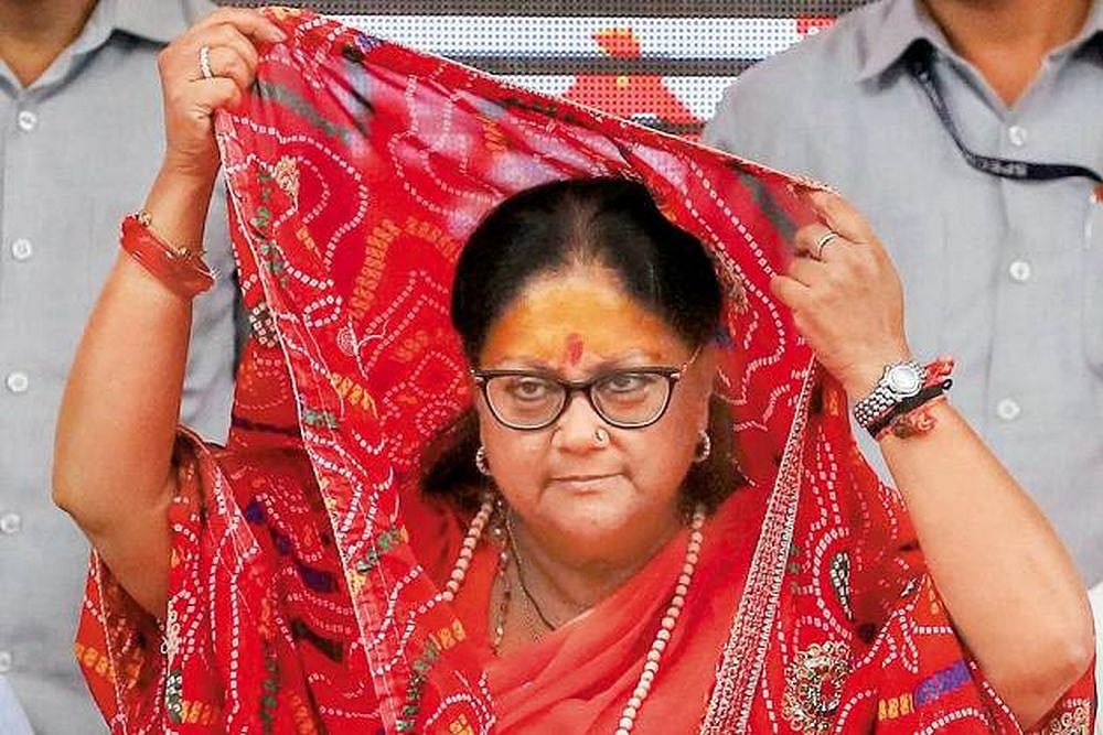 Rajasthan CM Vasundhara Raje
