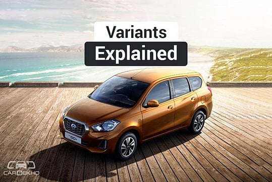 Datsun GO+ Facelift: Variants Explained
