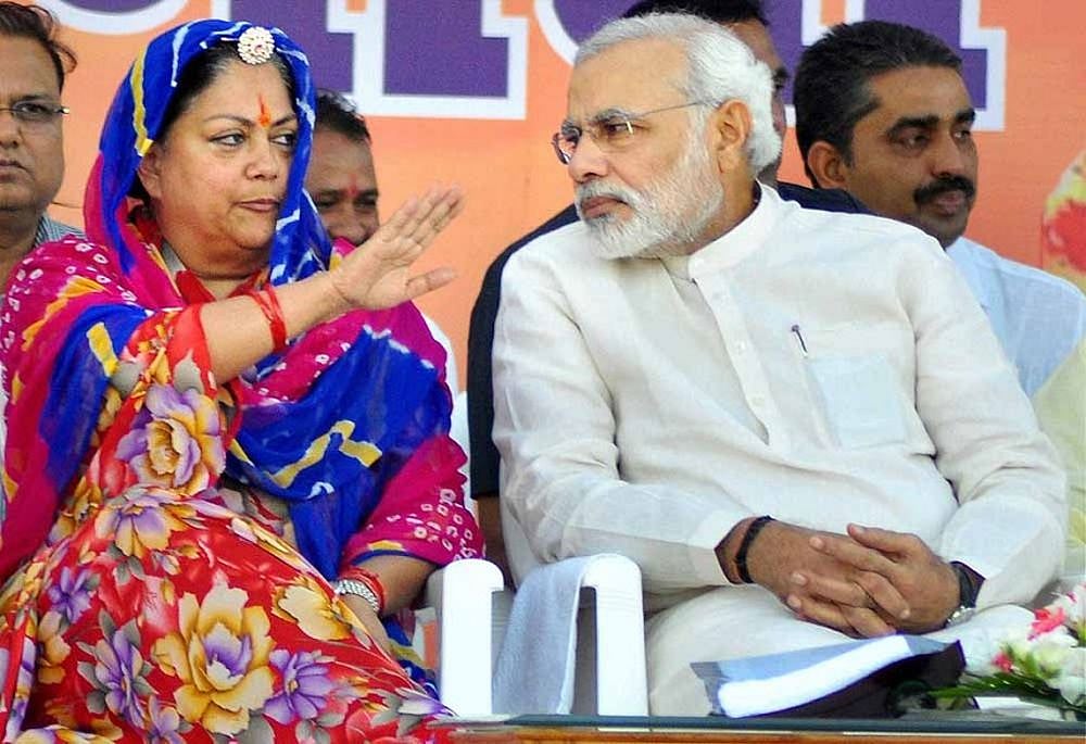 Cong Couldn’t Find Any Other Candidate Than Manvendra To Contest Against Me: Raje