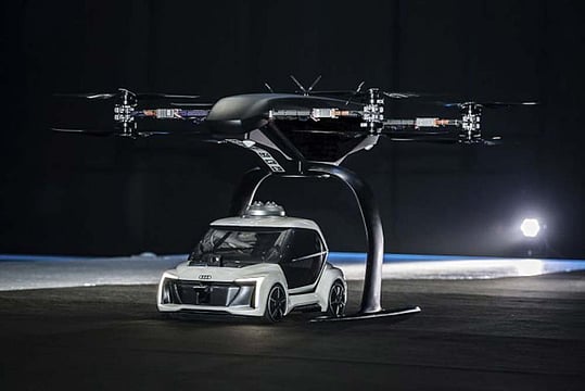 Audi’s First Ever Flying Taxi Concept Takes Off