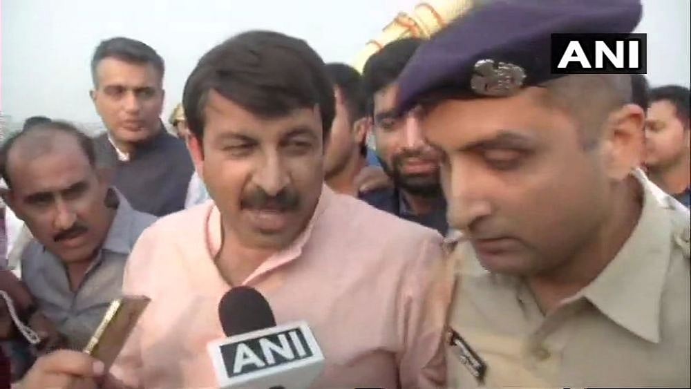Delhi BJP Chief Punches Policeman At Signature Bridge Inauguration