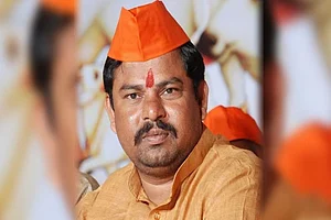 Raja Singh, a Bharatiya Janata Party legislator representing the Goshamahal assembly constituency.