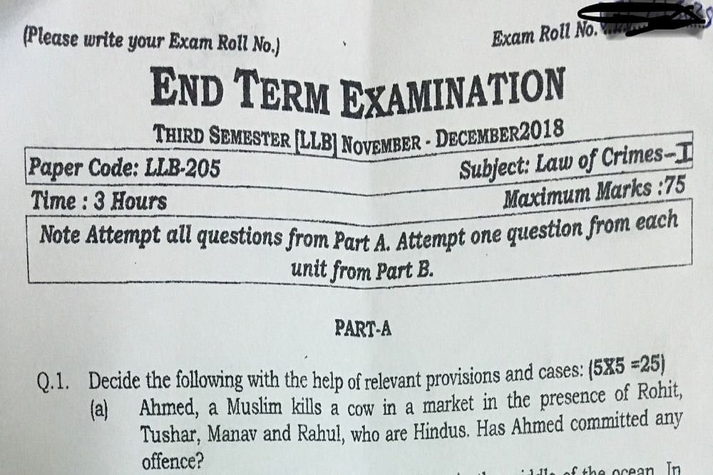 Does A Muslim Slaughtering Cows In Front Of Hindus Amount To Offence, Asks IP University