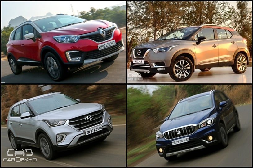 Nissan Kicks Vs Hyundai Creta Vs Maruti S-Cross Vs Renault Captur: Spec Comparison